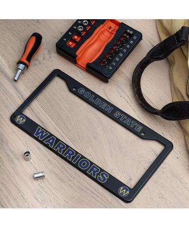 Golden State Warriors License Plate Frame - Black, 12.25 x 6.25 - Ideal Gift for Sports Fans - Slim Design - Buy Online on SooperMarket.com