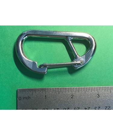Stainless Steel 316 Spring Hook Carabiner 5/16" (8mm) Marine Grade Safety Clip Forged - Buy Online on SooperMarket.com