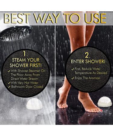 Luxury Shower Steamers Aromatherapy Gift Set | Made In USA | Essential Oil Shower Bombs | For Women | Shower Fizzies | Steam Shower Scents - Buy Online on SooperMarket.com