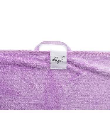Curly Girl Large Microfiber Towel - 22 x 39 - Super Absorbent - Lavender - Buy Online on SooperMarket.com