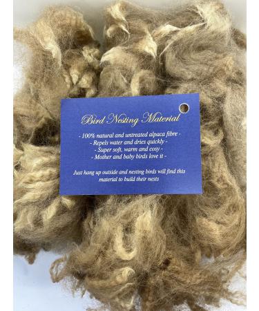 Bird Nesting Material (Alpaca Fibre) Wool Natural Organic