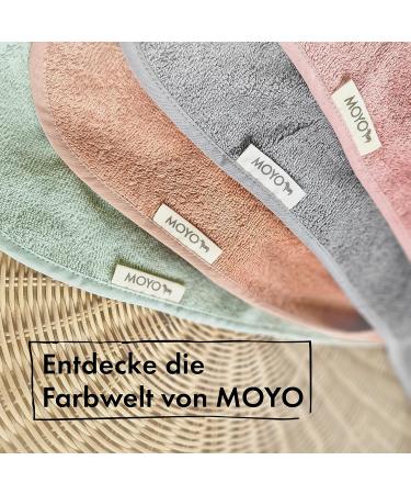 Moyo Hooded Towel with Ears in Ros | 75x75cm Baby Bathing Poncho | 100% Frote Cotton Washable Hooded Towel for Toddlers & Babies - Buy Online on SooperMarket.com