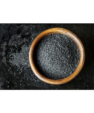 Organic Black Sesame Seeds 5 lb - Raw Unhulled Kala Til Seeds for Tahini Paste, Baking & Salads - Vegan, Kosher, High Fiber, Calcium & Iron - Buy Online on SooperMarket.com