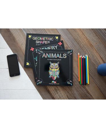 Adult Coloring Books Set - 120 Unique Designs for Grownups - Animals, Scenery, Mandalas. Perfect for Adults Relaxation - Buy Online on SooperMarket.com