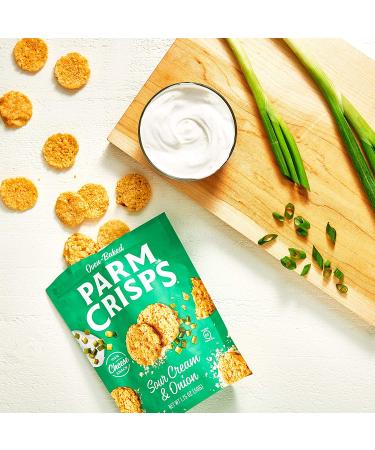 ParmCrisps - Oven Baked Keto-Friendly Cheese Snacks | Original, Sour Cream & Onion, Cheddar, Four Cheese, Jalapeno & Everything Flavors | High Protein, Low Carb, Gluten Free | 100% Real Cheese - Buy Online on SooperMarket.com