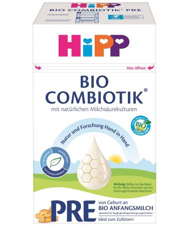 HiPP organic milk formula PRE BIO Combiotik pack of 4 (4 x 600g) fish PRE BIO Combiotik-New 600 g (pack of 4)