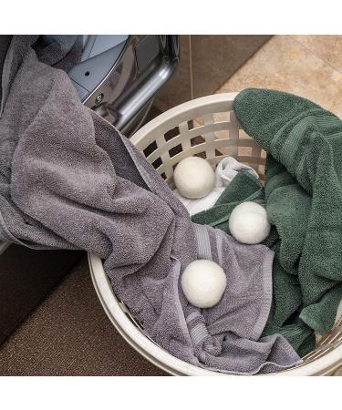 Wool Dryer Balls Organic XL 6-Pack by Ecoigy - Natural Fabric Softener for Laundry - New Zealand Wool - Reduce Dry Time & Energy Costs - Buy Online on SooperMarket.com