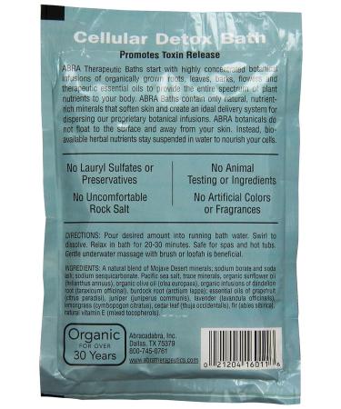 Abra Therapeutics Cellular Detox Bath 3 oz - Counter Display Pack - Buy Online on SooperMarket.com