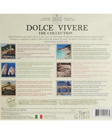 Nesti Dante Dolce Vivere Florentine Soap Collection 5.3 oz (Pack of 6) - Italian Luxury Soap Set - Buy Online on SooperMarket.com
