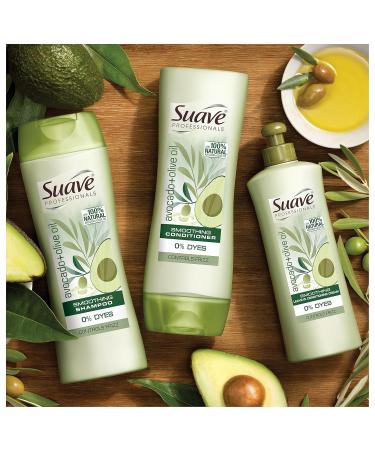Suave Professionals Shampoo with Avocado + Olive Oil | 12.6 oz - Nourishing Hair Care for all Hair Types | International Shipping Available - Buy Online on SooperMarket.com