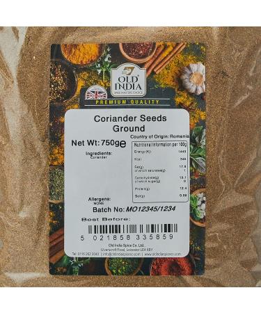 Old India Coriander Seeds Ground 750g - Premium Quality Spice - Buy Online on SooperMarket.com