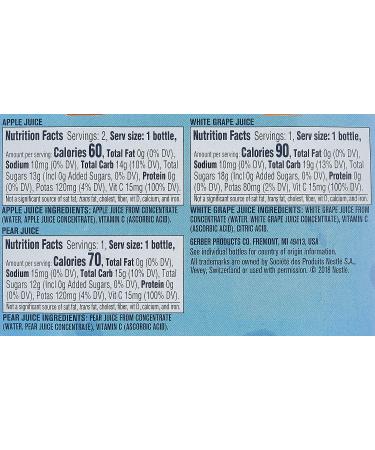 Gerber Juice Variety Pack - 4 fl oz - 4 pk | Convenient Baby Juice Pouches - Buy Online on SooperMarket.com