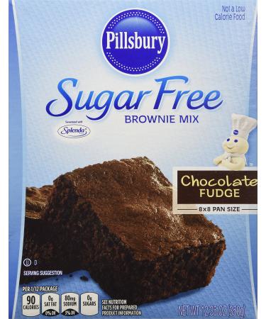 Pillsbury Sugar Free Mix-Chocolate Fudge Brownie-12.35 Oz-2 Pack Chocolate-Fudge 12.35 Ounce (Pack of 2)