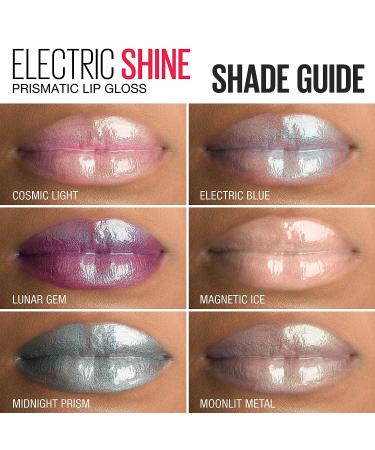 Maybelline Lip Studio Electric Shine Prismatic Lip Gloss in Electric Blue - 0.17 fl. oz - Buy Online on SooperMarket.com