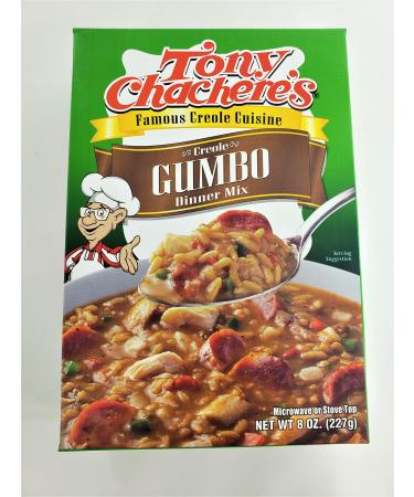 Tony Chachere's Creole Gumbo Dinner Mix, 8-Ounce Units (Pack of 4)