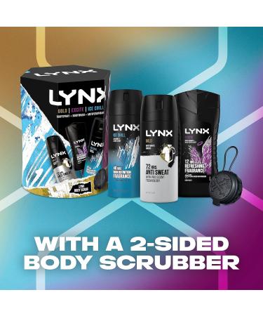 LYNX All Stars Trio & Body Scrub Gift Set body wash body spray & anti-perspirant perfect for his daily routine 3 piece - Buy Online on SooperMarket.com