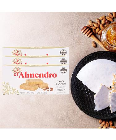 El Almendro Soft Turron Bundle - Creamy Almond Turron Gluten Free - 3 Pack with Premium Penguin Quick Storage Pouch - Buy Online on SooperMarket.com