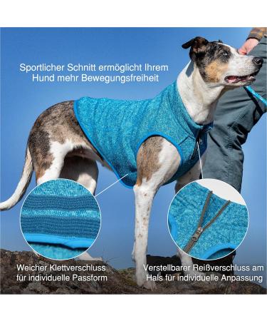 Kurgo Core Dog Sweater XL - Lightweight Fleece 2-Way Zipper Harness Compatible - Purple Violet | International Shipping - Buy Online on SooperMarket.com