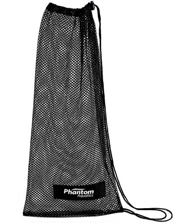 Phantom Aquatics Rapido Boutique Collection Mask Fin Snorkel Net Bag, Ideal for Swim and Snorkeling Gear Bag Black, Basic
