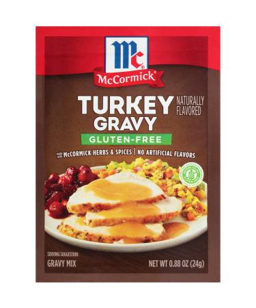 McCormick Gluten Free Turkey Gravy Mix, 0.88 oz (Pack of 12)