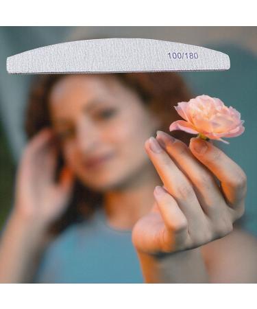 10X Professional Nail Files 100/180 Grit Double Sided Emery Board Washable Fingernail Buffering Nail Files Styling Tools for Nails Toe Pet Fingernails - Buy Online on SooperMarket.com
