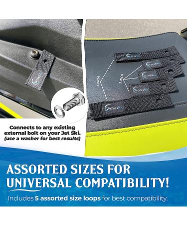 WAVESRX Soft Loops Jet Ski Cleats (7PK) | Secure Anchor Points for Docking | Ideal for WaveRunners, Seadoo & PWC - Buy Online on SooperMarket.com