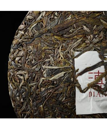 2021 Yi Wu Raw Puerh Tea Cake 357g - Natural & Aged Sheng Pu Erh Tea from Yunnan (12.6oz) - Buy Online on SooperMarket.com