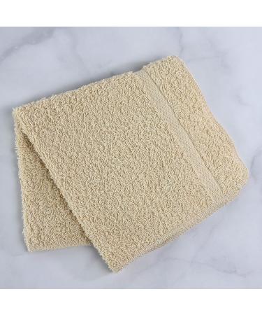 1888 Mills Crown Touch 24-Piece Utility Washcloth Set - Beige | 100% Cotton Microfiber Alternative - Buy Online on SooperMarket.com