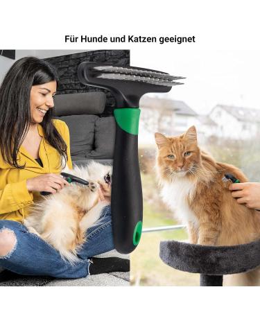 FINOPET Defaging Stretch Brush for Dogs & Cats | Harkenkamm Handle - Perfect for Undercoat Removal & Debris - Buy Online on SooperMarket.com
