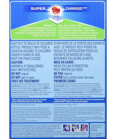 Finish Dishwasher Detergent All in 1 Powerball Fresh Mega Value Pack 110 Tablets Fast Action Clean - Buy Online on SooperMarket.com