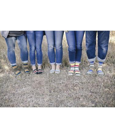 Pendleton Women's Moc Socks - Medium Glacier Stripe | White - Buy Online on SooperMarket.com