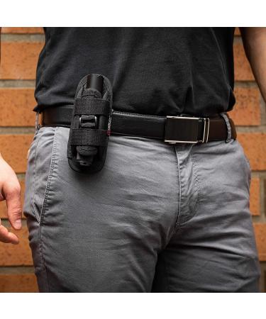 TH1 Tactical Flashlight Holster - Stretchable Rotatable Clip - 360 Degree Holder - Police Military Security - Black - Buy Online on SooperMarket.com