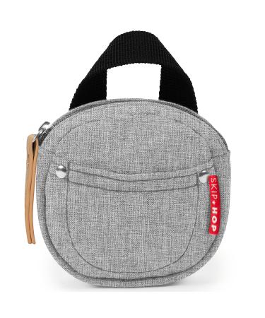 Skip Hop Pacifier Holder  Grab & Go  Grey Melange