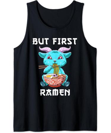 But First Ramen Baphomet Noodle Soup Tank Top