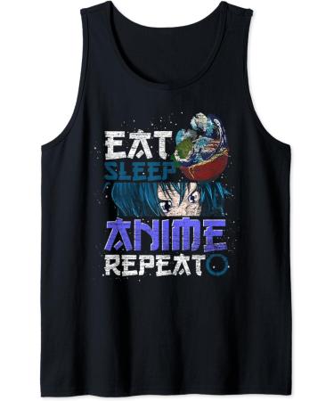 Otaku Kawaii Japanese Ramen Noodles Waves Manga Foodie Anime Tank Top