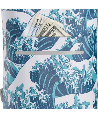 Skog Kust DrySk Waterproof Floating Dry Bag with Zippered Pocket | Ideal for Kayaking, Rafting, Boating, Swimming, Camping | 5L Waves Design - Buy Online on SooperMarket.com