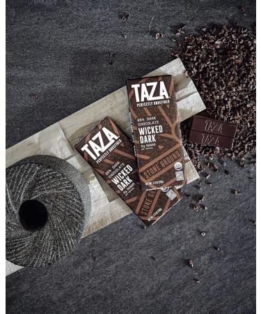 Taza Chocolate Organic Amaze Bar 95% Stone Ground - Vegan Dark Chocolate 6 Count 2.5 Ounce | International Shipping Available - Buy Online on SooperMarket.com