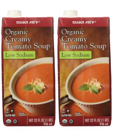 Trader Joe's Organic Low Sodium Gluten Free Creamy Tomato Soup - 2 Boxes - Buy Online on SooperMarket.com