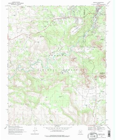 YellowMaps Sedona AZ topo map, 1:24000 Scale, 7.5 X 7.5 Minute, Historical, 1969, Updated 1972, 26.8 x 22 in Polypropylene