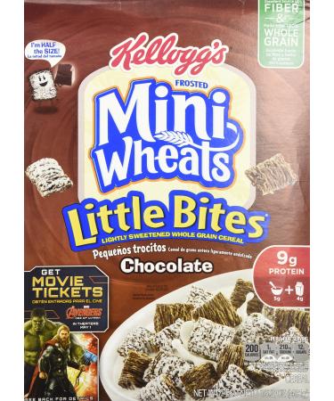 Kellogg's Frosted Mini Wheats, Chocolate, Little Bites Cereal, 15.2 Ounce Box (4-pack)