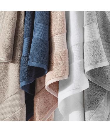 Amazon Aware 100% Organic Cotton Plush Bath Towels - Light Gray Washcloth 6-Pack - Buy Online on SooperMarket.com