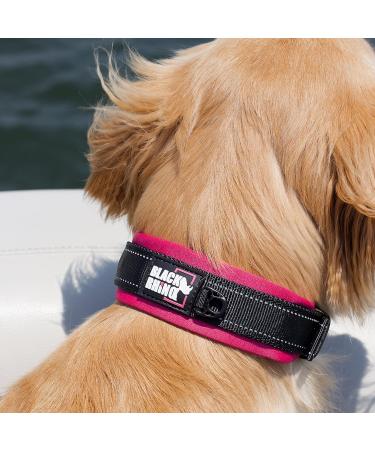Buy Black Rhino Comfort Collar - Super Soft Neoprene Dog Collar for All Breeds | Adjustable Reflective Weatherproof (XL Pink/Black) - Buy Online on SooperMarket.com