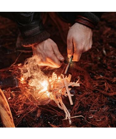 Handcrafted Berleben Znden Fire Starter with Wood Handle - 12,000-20,000 Strikes - Survival Igniter with Multi-Tool Striker - 1/2 Thick Fire Steel - Neck Lanyard Included - Buy Online on SooperMarket.com