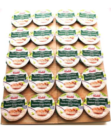 frischli nut-nougat pudding with cream pack of 20 (20 x 85g)