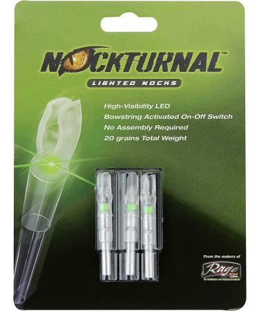 Nockturnal-GT Lighted Nocks 3-Pack Green for .246 Inside Diameter Arrows by Gold Tip - Buy Online on SooperMarket.com