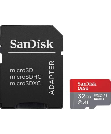 SanDisk 32GB Ultra MicroSDHC Memory Card with Adapter - 98MB/s, C10, U1, A1, Full HD - SDSQUAR-032G-GN6MA - Buy Online on SooperMarket.com