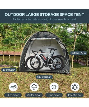 Foldable Outdoor Bike Cover Storage Tent | Waterproof Storage for Bikes, Garden Tools, Lawn Mower | AU-94R - Buy Online on SooperMarket.com