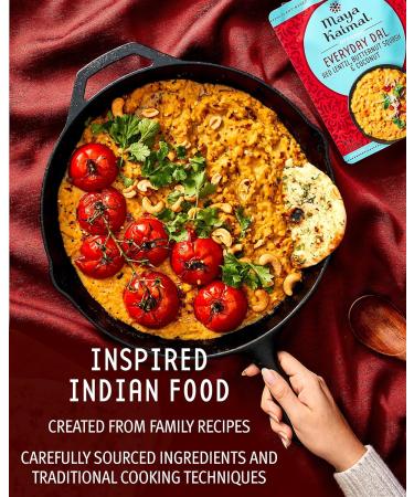 Maya Kaimal Foods - Organic Indian Everyday Dal Top Sellers Variety Pack - 2 10oz pouches of 3 favorites - Red Lentil Black Lentil and Green Split Pea - Fully Cooked Meals - Vegan - Microwavable Favorites Variety Pack 10 Ounce (Pack of 6) - Buy Online on SooperMarket.com