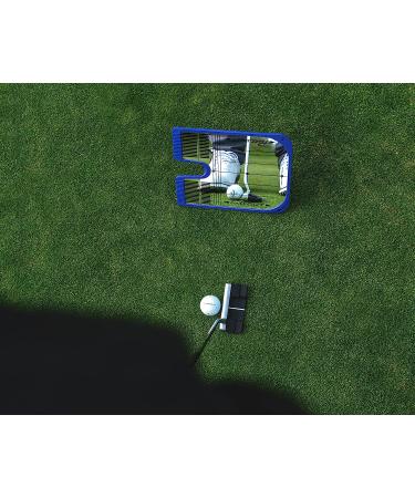 PuttOut Putting Mirror Trainer & Alignment Gate Blue - Improve Your Putting Skills - Buy Online on SooperMarket.com
