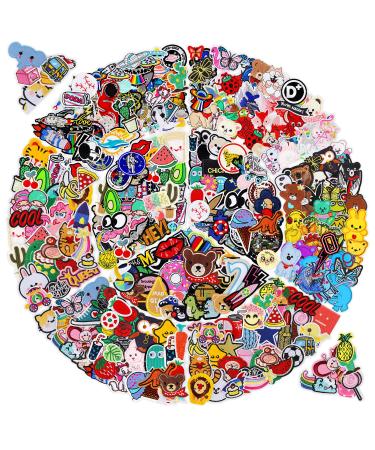 NICEVINYL Iron on Patches for Clothing: 100Pcs Random Assorted Styles Funny Patch Repair Embroidered Appliques for Clothes Sew on/Iron on Jackets Backpacks Hat Dress Fabric for DIY Accessories